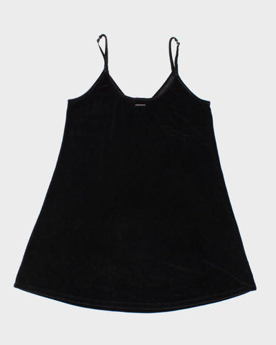 Y2k 00s La Vie En Rose Velour Slip Dress - M