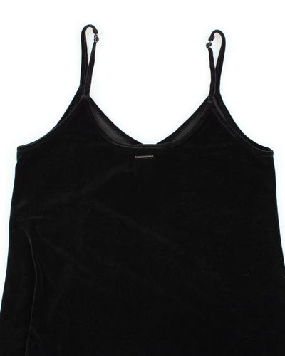 Y2k 00s La Vie En Rose Velour Slip Dress - M