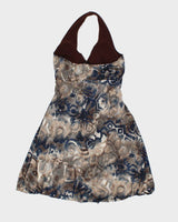 Y2k 00s Muaa Halter Dress - S