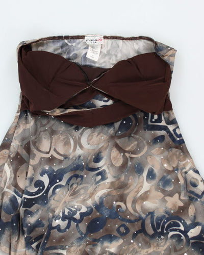 Y2k 00s Muaa Halter Dress - S