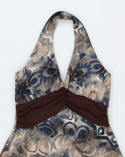 Y2k 00s Muaa Halter Dress - S