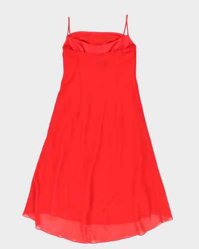 Y2k 00s Jessica Cowl Neck Dress - S