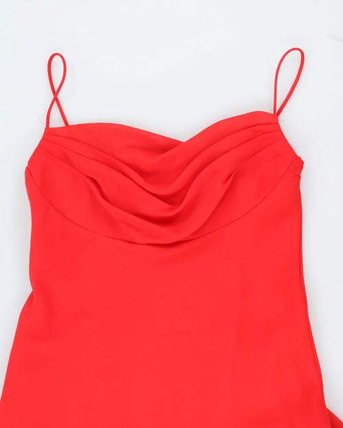 Y2k 00s Jessica Cowl Neck Dress - S