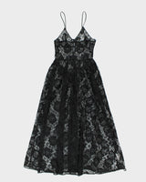Y2k 00s Lace Maxi Dress - S