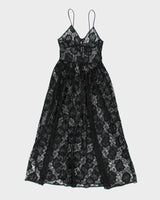 Y2k 00s Lace Maxi Dress - S