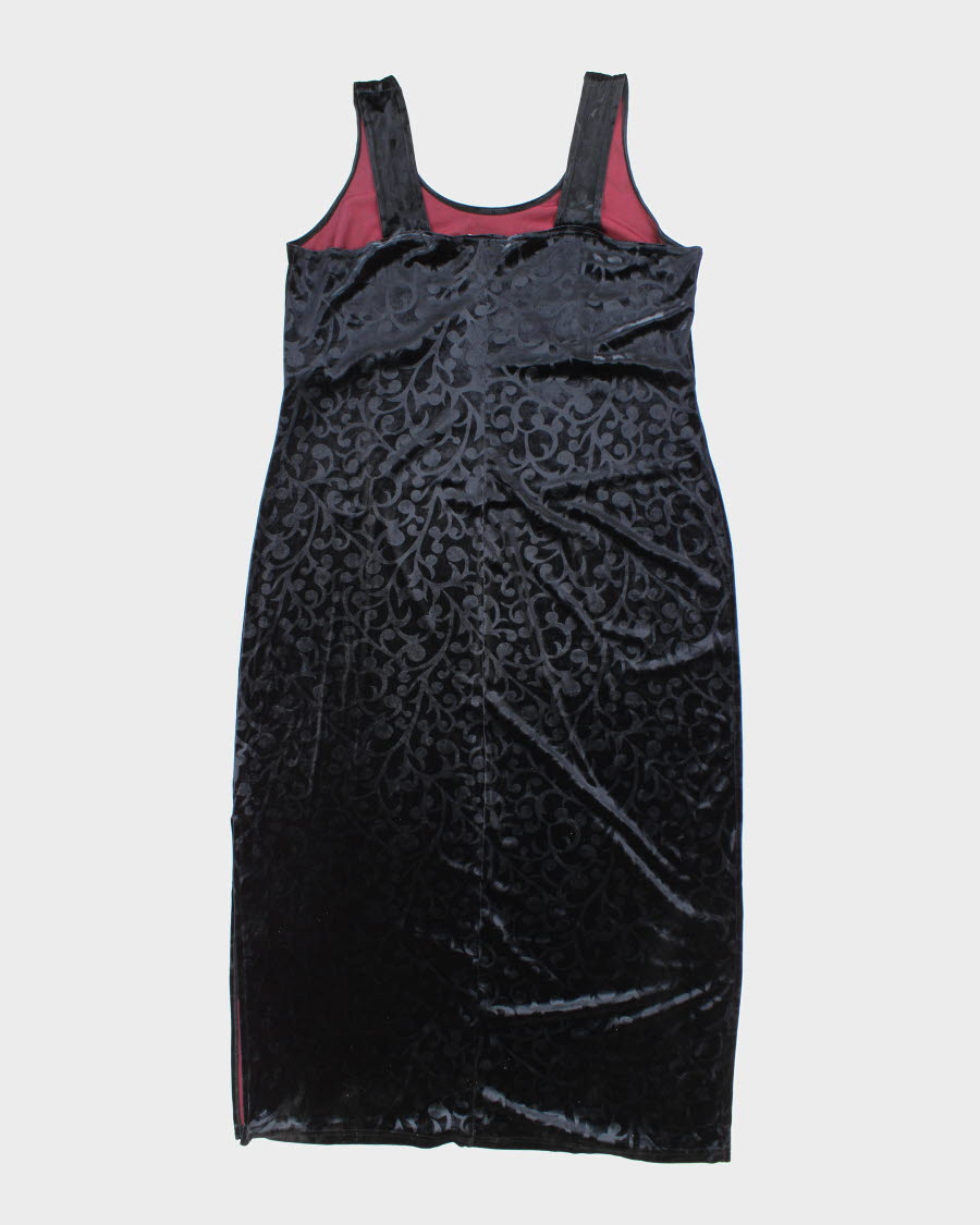 Y2k 00s Premiere Collection Velvet Dress - L