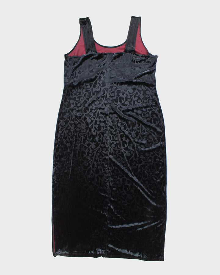 Y2k 00s Premiere Collection Velvet Dress - L