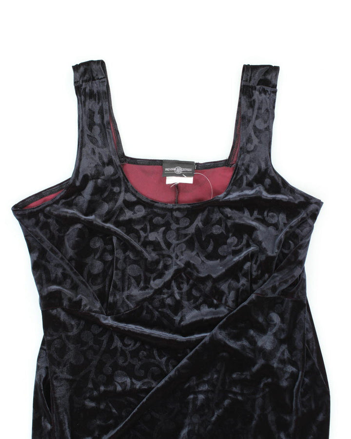 Y2k 00s Premiere Collection Velvet Dress - L
