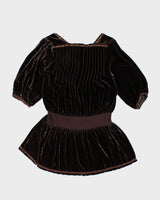 Blumarine Velour Mini Dress - M