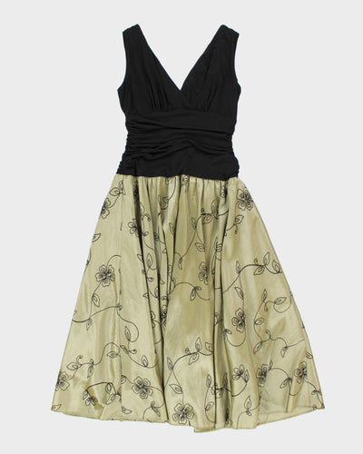 Vintage 90s Laura Embroidered Dress - S