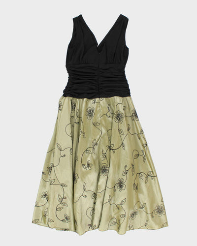 Vintage 90s Laura Embroidered Dress - S