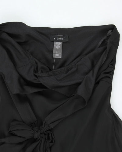 Vintage 90s B. Smart Black Halter Neck Dress - S