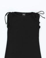 Vintage 90s Jacob Sparkly Black Dress - XS