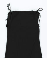 Vintage 90s Jacob Sparkly Black Dress - XS