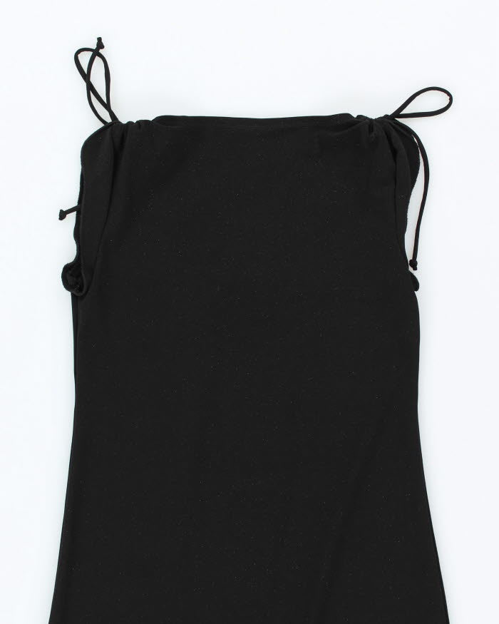 Vintage 90s Jacob Sparkly Black Dress - XS