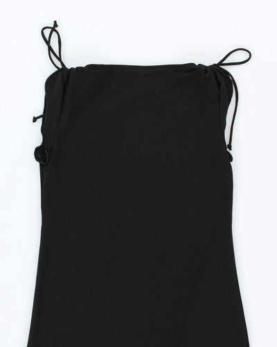 Vintage 90s Jacob Sparkly Black Dress - XS
