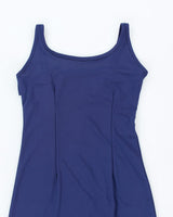 Vintage 90s Blue Beaded Dress - S