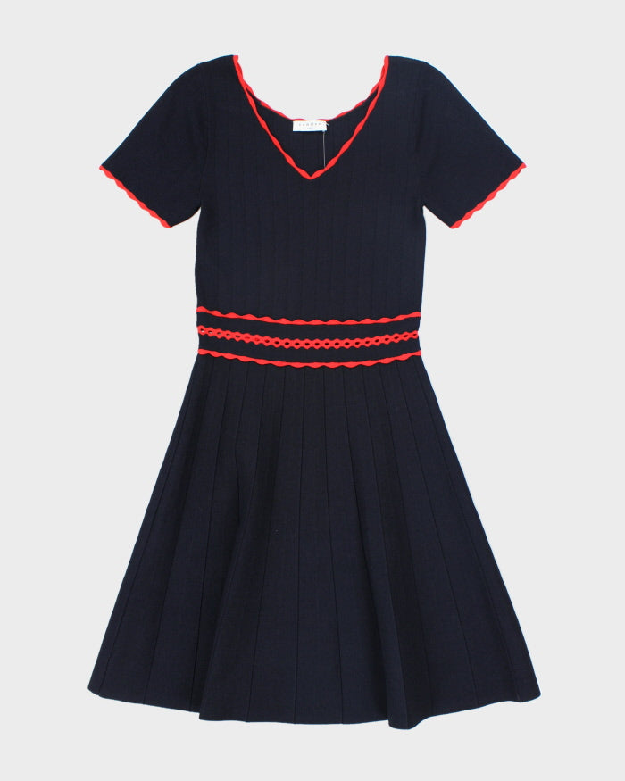 Sandro Pleated Knit Dress - S