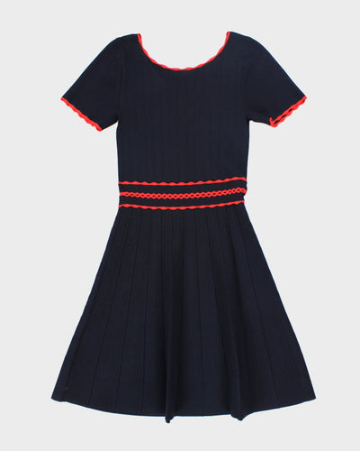 Sandro Pleated Knit Dress - S