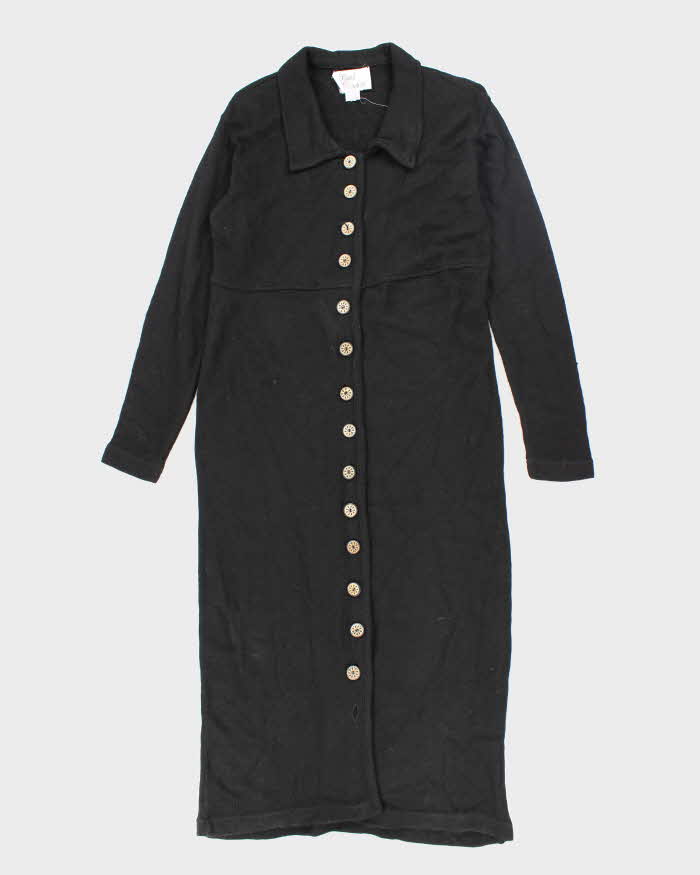 Vintage Sarah Elizabeth Wool Blend Button-Up Dress - L