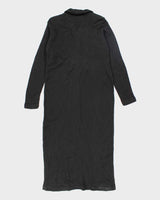 Vintage Sarah Elizabeth Wool Blend Button-Up Dress - L