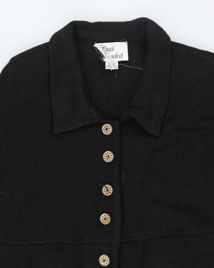 Vintage Sarah Elizabeth Wool Blend Button-Up Dress - L