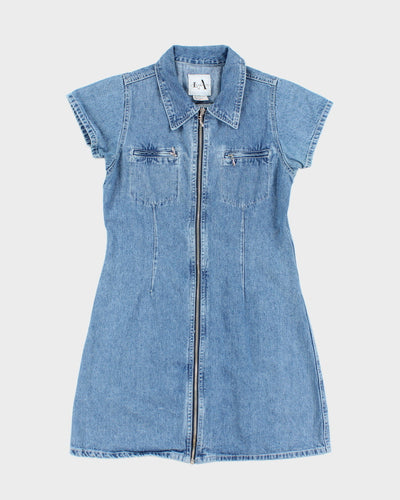 Vintage 90s Denim Zip-Up dress - s