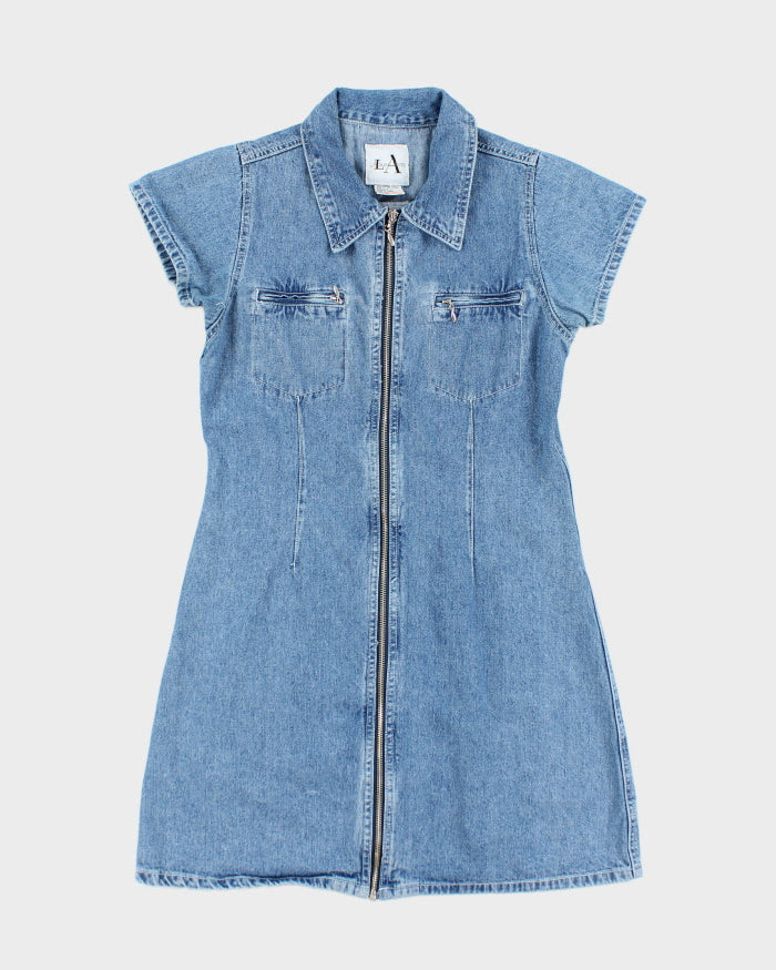 Vintage 90s Denim Zip-Up dress - s
