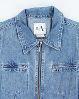 Vintage 90s Denim Zip-Up dress - s