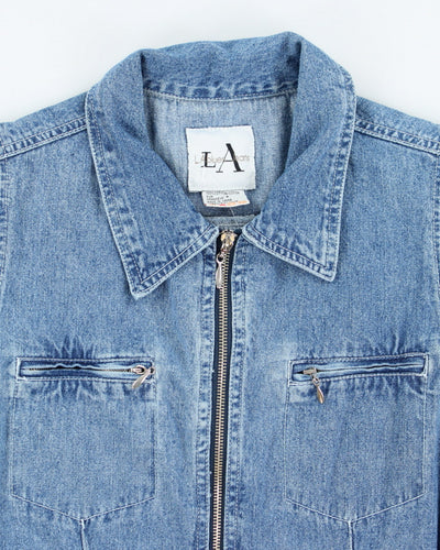Vintage 90s Denim Zip-Up dress - s