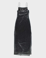 Y2k 00s Le Chateau Cowl Neck Sparkly Dress - XS