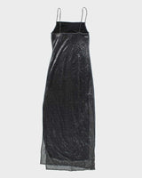 Y2k 00s Le Chateau Cowl Neck Sparkly Dress - XS