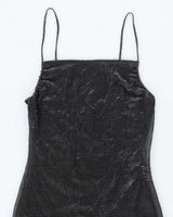 Y2k 00s Le Chateau Cowl Neck Sparkly Dress - XS