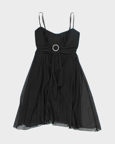 Y2k 00s Le Chateau Black Mini Dress - M