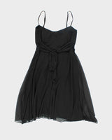 Y2k 00s Le Chateau Black Mini Dress - M