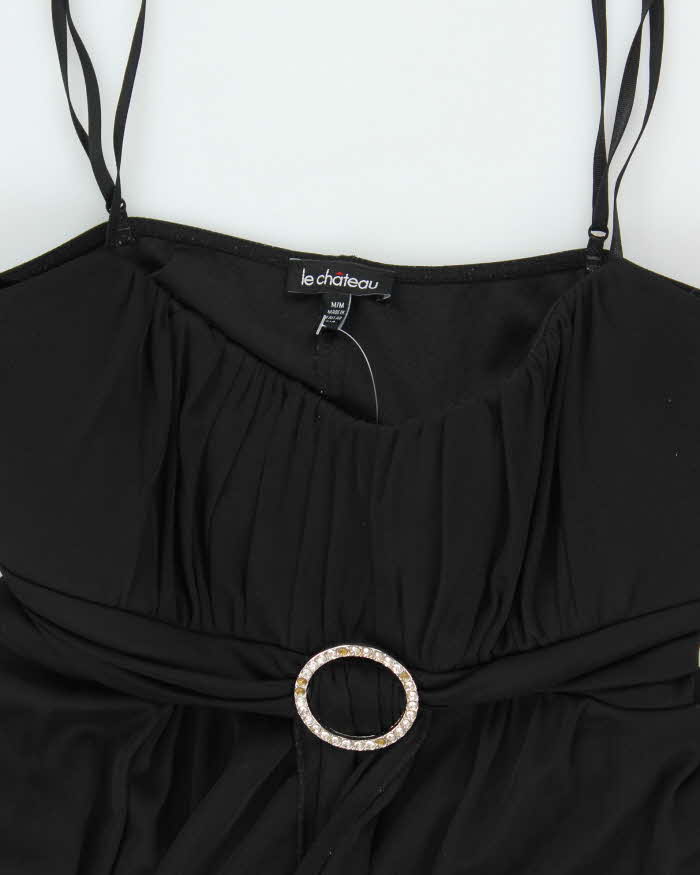 Y2k 00s Le Chateau Black Mini Dress - M