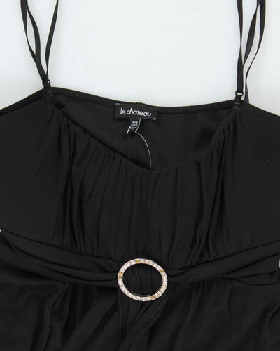 Y2k 00s Le Chateau Black Mini Dress - M