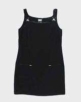 DKNY Black Pinafore Dress - M
