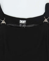 DKNY Black Pinafore Dress - M