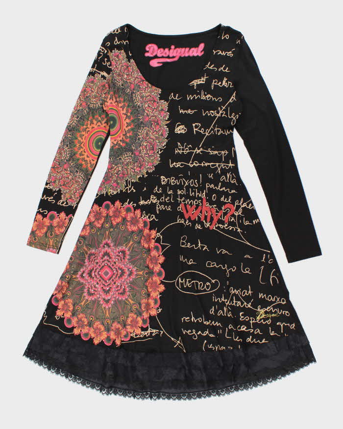Y2k 00s Desigual Long Sleeve Dress - L