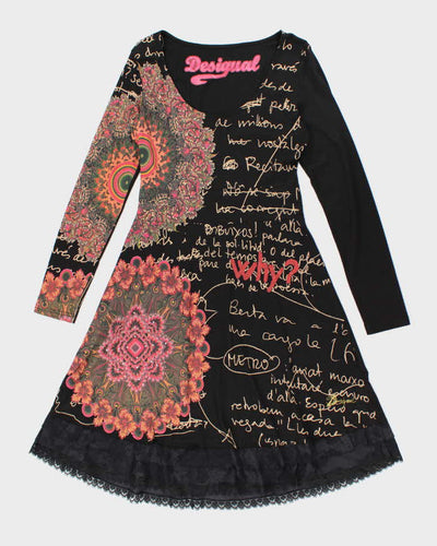 Y2k 00s Desigual Long Sleeve Dress - L