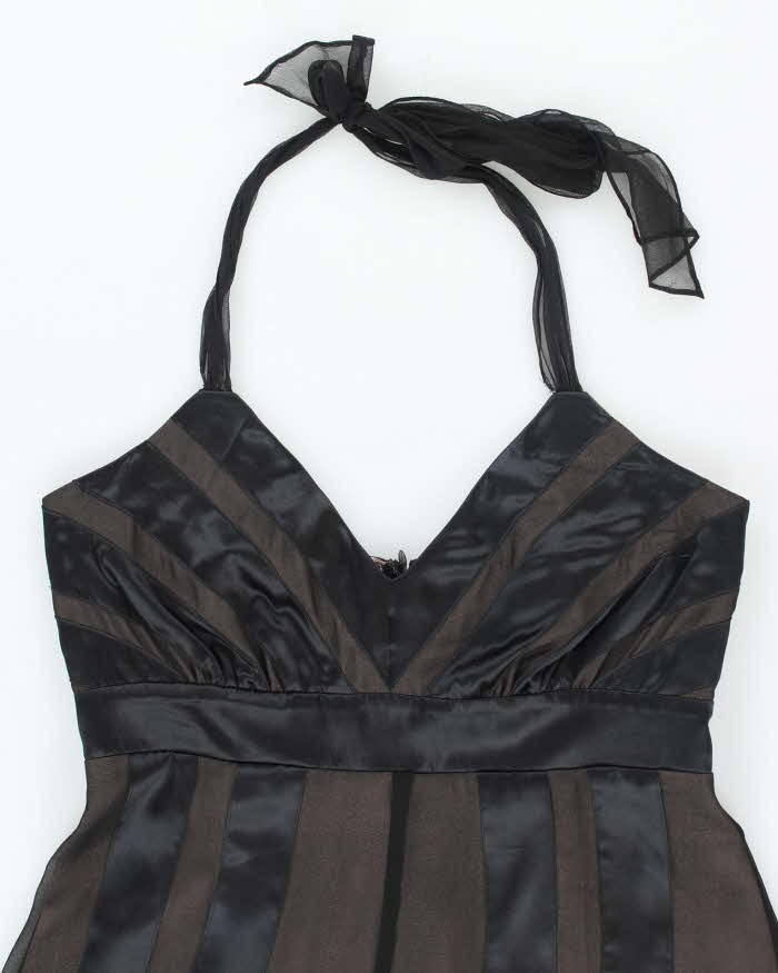 BCBG Max Azria Silk Halter Neck Dress - S
