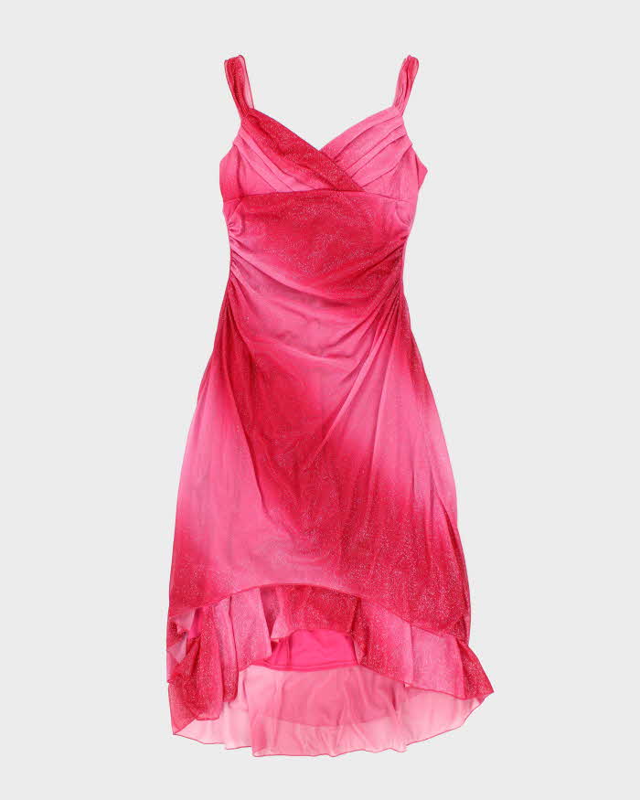 Y2k 00s Jessica Pink Sparkly Dress - S