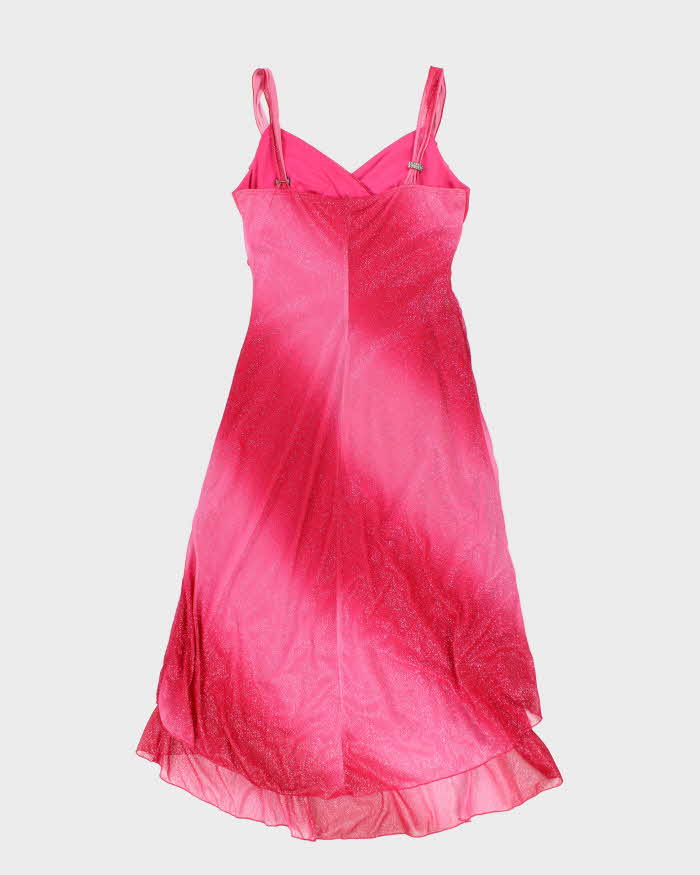 Y2k 00s Jessica Pink Sparkly Dress - S