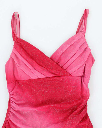 Y2k 00s Jessica Pink Sparkly Dress - S