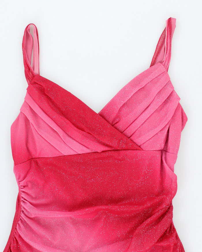 Y2k 00s Jessica Pink Sparkly Dress - S