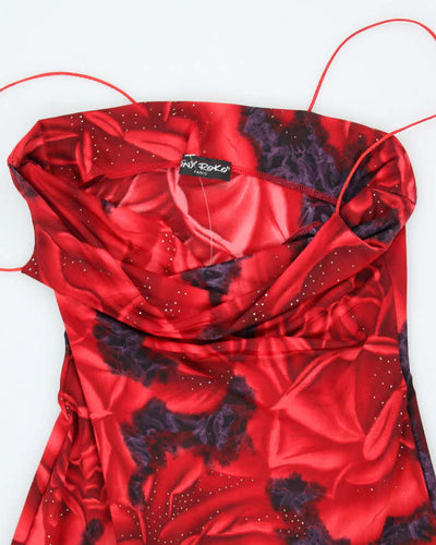 Y2k 00s Tony Roko Floral Dress - S
