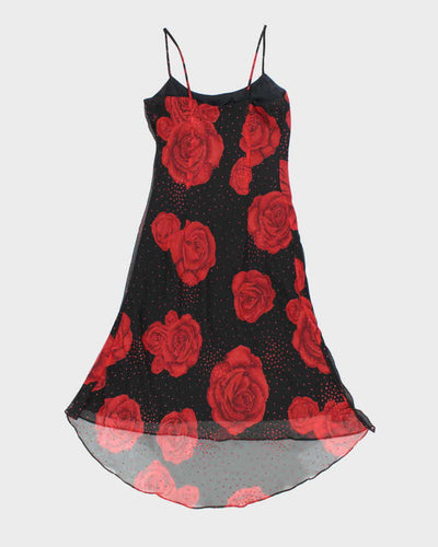 Y2k 00s  Fair Weather Floral Glittery Dress - S