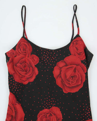 Y2k 00s  Fair Weather Floral Glittery Dress - S