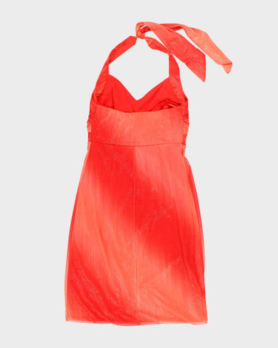 Y2k 00s Le Chateau Sparkly Halter Dress - XS